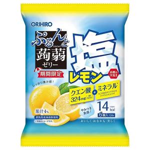ぷるんと蒟蒻ゼリーパウチ 塩レモン 6個入
