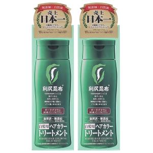 利尻ヘアカラートリートメント ダークブラウン 200g×2個セット