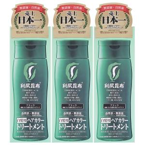未開封】利尻昆布 ヘアカラートリートメント ブラック 200g 4本
