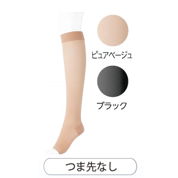 レッグサイエンス舞 ハイソックス つま先なし ピュアベージュ Lサイズ LSM001-LP(1足)メ...