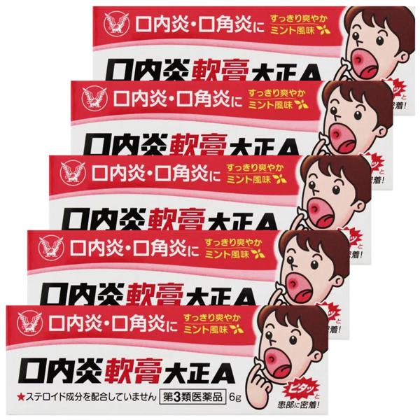 【第3類医薬品】 大正製薬 口内炎軟膏大正A 6g×5個 メール便送料無料