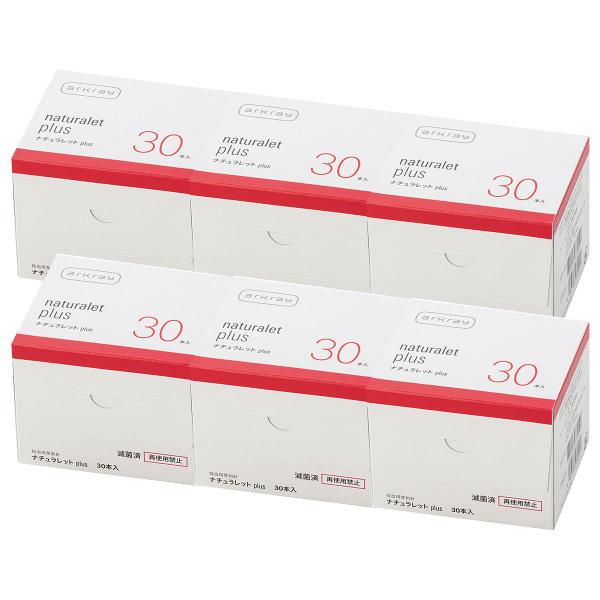 アークレイ ナチュラレット plus(プラス) 30本入×6個セット 専用穿刺針 送料無料