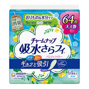 チャームナップ 吸水さらフィ 微量用 消臭タイプ 羽なし 5cc 64枚入｜benkyoudou