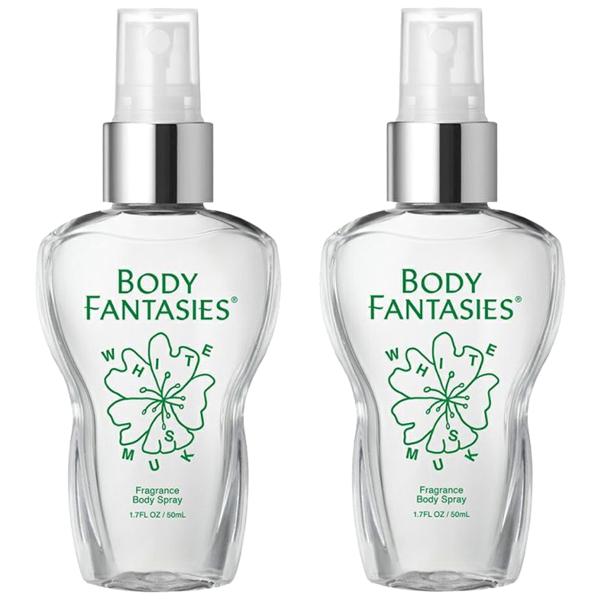 ボディファンタジー ボディスプレー ホワイトムスク 50mL×2個セット メール便送料無料