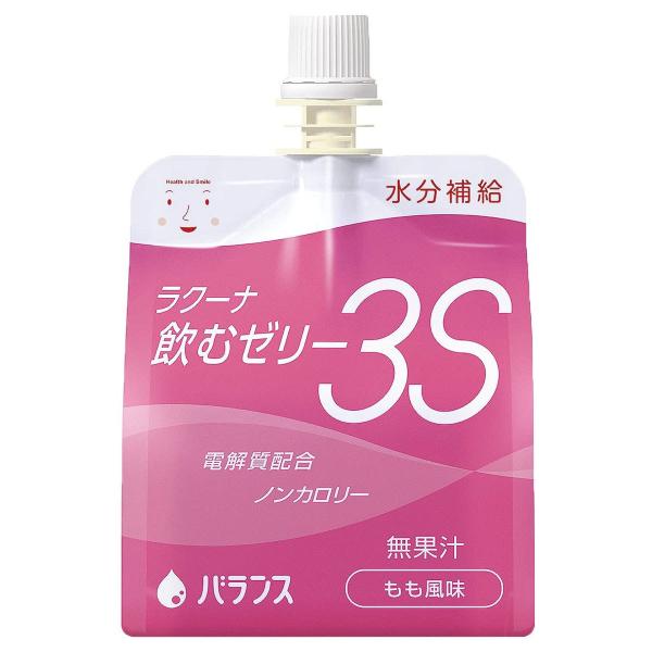 ラクーナ 飲むゼリー3S もも風味 150g×30本入 送料無料