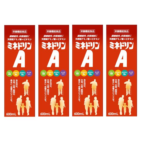 伊丹製薬 ミネドリンA 600ml×4本セット