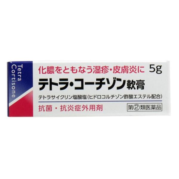 【第（2）類医薬品】  テトラ・コーチゾン軟膏 5g