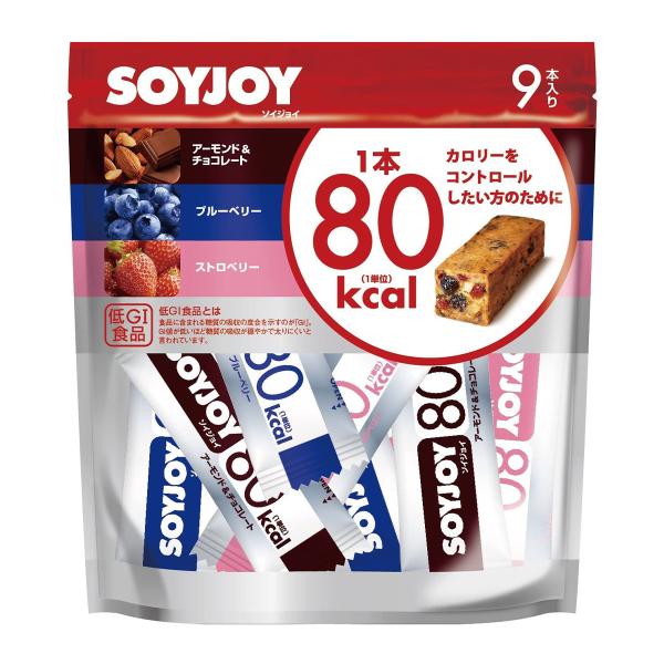 SOYJOYソイジョイ カロリーコントロール80 （3種類X3本）×8袋 送料無料