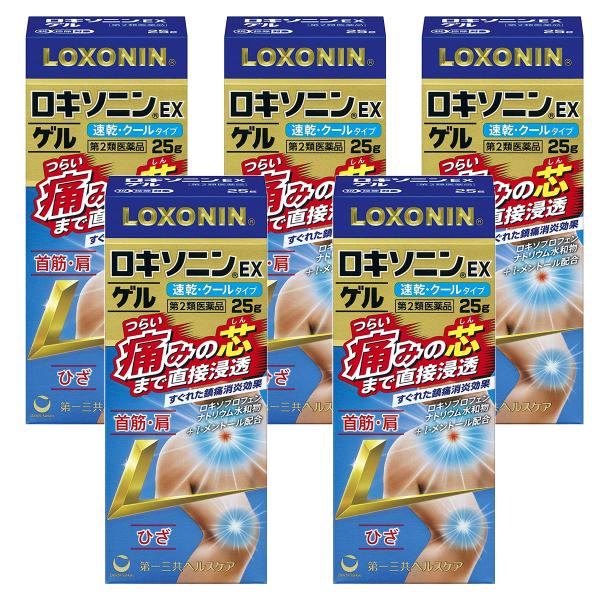 【第2類医薬品】 ロキソニンEXゲル 25g×5個セット ※セルフメディケーション税制対象商品