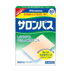 【第3類医薬品】 サロンパス 80枚 ※セルフメディケーション税制対象商品｜くすりの勉強堂