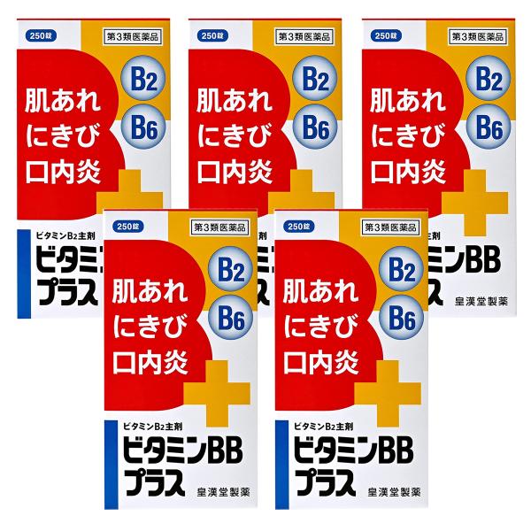 【第3類医薬品】  ビタミンBBプラス 250錠×5個セット