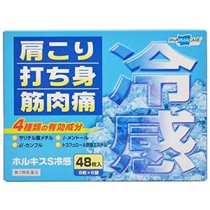 【第3類医薬品】 ホルキスS冷感 48枚 鎮痛・消炎パップ剤 ※セルフメディケーション税制対象商品｜benkyoudou