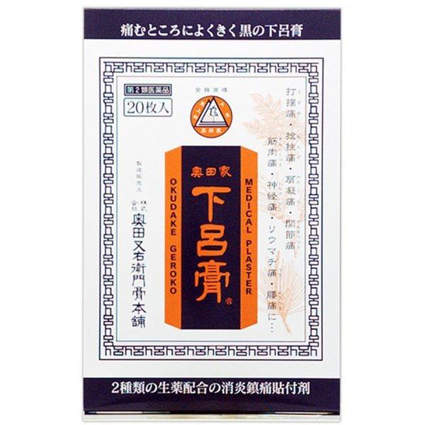 【第3類医薬品】 奥田家下呂膏 20枚