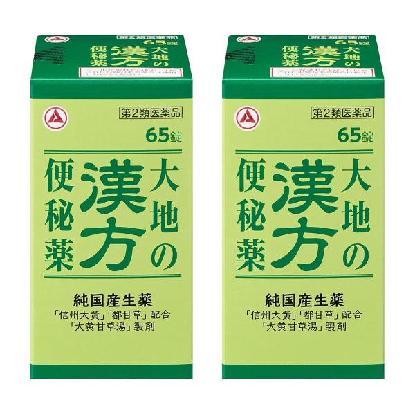 【第2類医薬品】大地の漢方便秘薬 65錠×2個セット 送料無料
