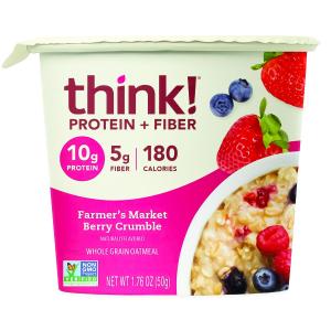 THINKTHIN プロテイン&ファイバーホットオートミール ベリークランブル 50g