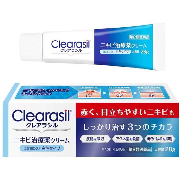 【第2類医薬品】クレアラシル ニキビ治療薬クリーム レギュラー 28g メール便送料無料