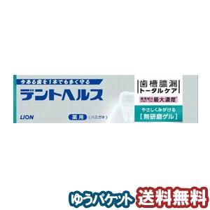 デントヘルス 薬用ハミガキ 無研磨ゲル 28g 医薬部外品 メール便送料無料｜benkyoudou