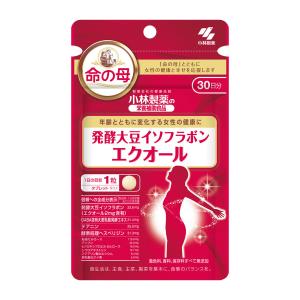 6個♪発酵大豆イソフラエクオール30日命の母★小林製薬 小林製薬 エクオール 30粒 命の母 発酵大豆イソフラボン サプリ : 美容