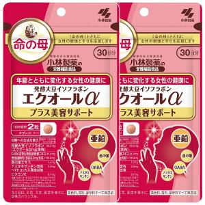 小林製薬 発酵大豆イソフラボン エクオールα プラス美容サポート 約30