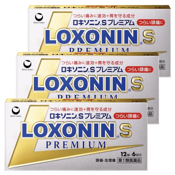 【第1類医薬品】 ロキソニンSプレミアム 12錠×3個セット ※セルフメディケーション税制対象商品 ...
