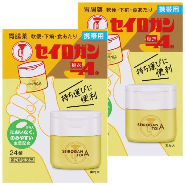 【第2類医薬品】セイロガン糖衣A 携帯用 24錠×2個セット メール便送料無料
