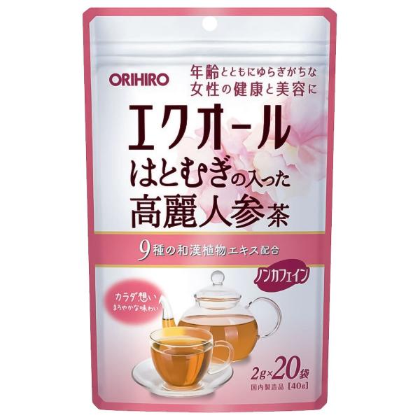 エクオールはとむぎの入った高麗人参茶 40g(2g×20袋)