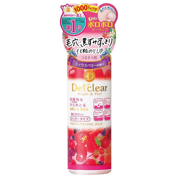 DETクリア ブライト＆ピール ピーリングジェリー〈ミックスベリーの香り〉180mL