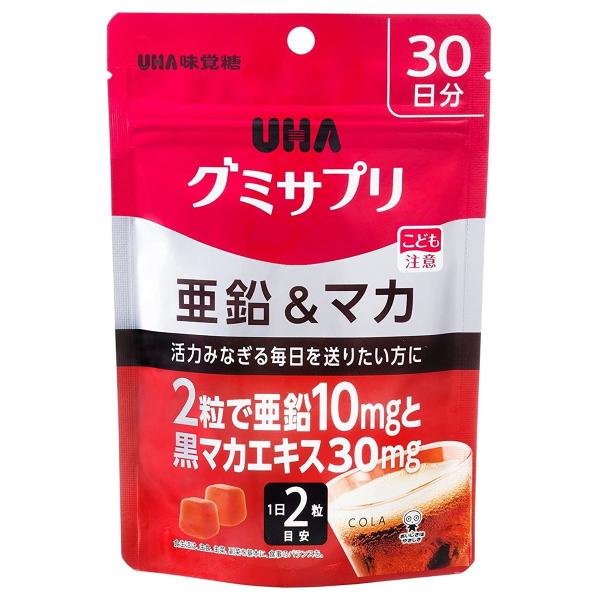 UHA味覚糖 グミサプリ 亜鉛＆マカ 30日分 60粒