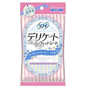 ソフィ デリケートウェットシート 6枚×2個入 あすつく対応｜benkyoudou