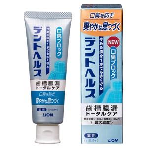 LION（ライオン） デントヘルス 薬用ハミガキ 口臭ブロック 85g【医薬