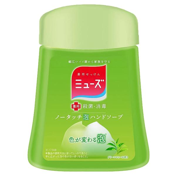 ミューズノータッチ 泡ハンドソープ  ボトル グリーンティーの　グリーンティー 250ml