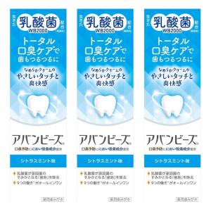 アバンビーズ トータル口臭ケア シトラスミント 80g×3個セット 医薬部外品 メール便送料無料