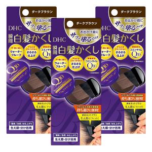 DHC Q10クイック白髪かくし(SS)ダークブラウン 4.5g×3個セット メール便送料無料