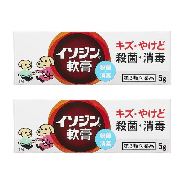 【第3類医薬品】イソジン軟膏 5g×2個セット メール便送料無料