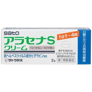 【第1類医薬品】 アラセナS クリーム 2g ※セルフメディケーション税制対象商品 口唇ヘルペス｜benkyoudou