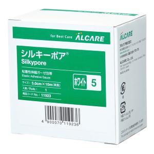 ALCARE（アルケア） シルキーポア 粘着性伸縮ガーゼ包帯 R-5号 5cm×10m