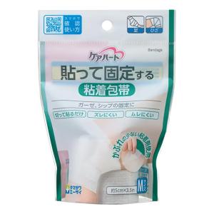 ケアハート 貼って固定する粘着包帯 Mサイズ(1個入)の商品画像