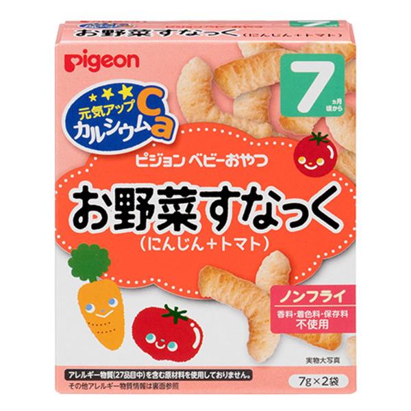 ピジョン 元気アップカルシウム お野菜すなっく にんじん＋トマト(7g×2袋)