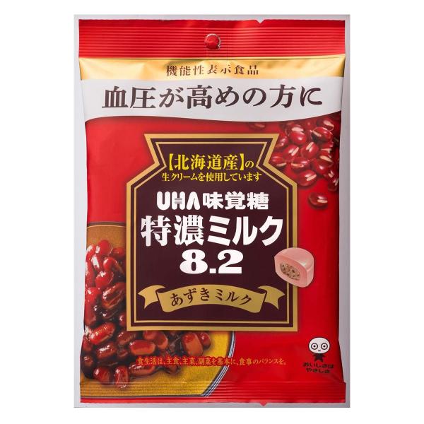 UHA味覚糖 特濃ミルク8.2 あずきミルク 93g