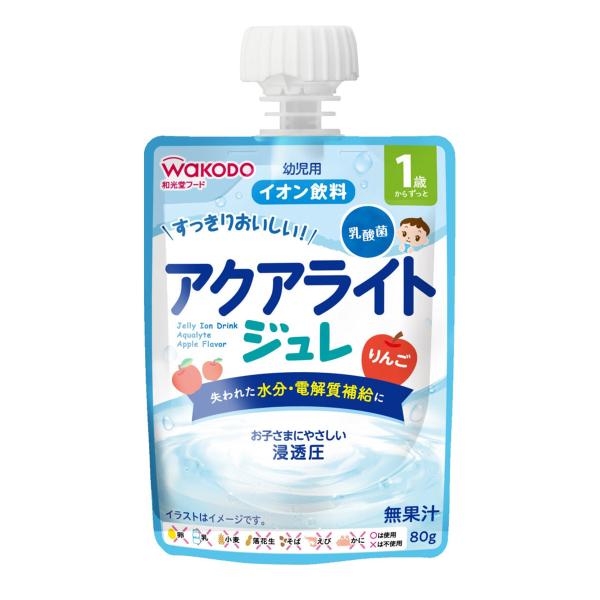 1歳からのMYジュレドリンク アクアライト りんご 80g