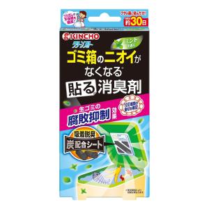 クリーンフロー ゴミ箱のニオイがなくなる貼る消臭剤 ミントの香り 1個入 メール便送料無料｜くすりの勉強堂