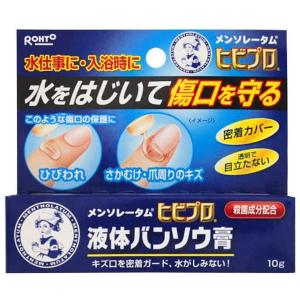 メンソレータム ヒビプロ液体バンソウ膏 10g【医薬部外品】 メール便送料無料｜benkyoudou