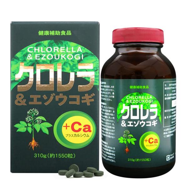 ユウキ製薬 クロレラ＆エゾウコギ粒 310ｇ（約1550粒）