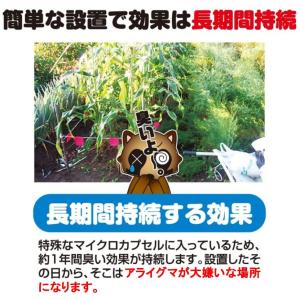 アライグマ撃退 忌避剤 撃退アライグマ激臭シー...の詳細画像3