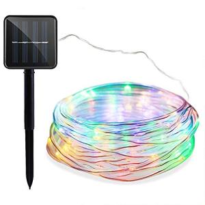Berocia 銅線ランプ ストリングライト ソーラー led 屋外 200 led 8モード イルミネーションライト太陽充電 IP65防水 クリスマ