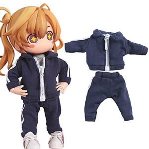 rakulifey オビツ11服 OB11用衣装セット スポーツウェア コート パンツ 6色 可愛2点セット