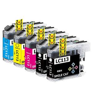 Brother用 ブラザー LC113 LC113-4PK  互換インクカートリッジ 増量 5本セット 最
