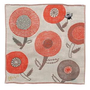 楠橋紋織 morita MiW ガーゼハンカチ クマンバチ ベージュ