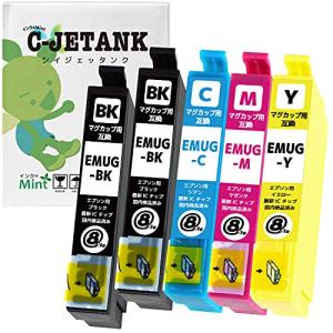 C-JETANK インクカートリッジ MUG-4CL  エプソン用 新互換インク 最新ICチップ QR WEB説明書付き 残量表示あ