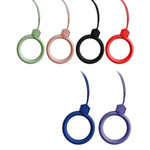 ストラップ リング 2個組 シリコン製 軽量 スマートフォン や 携帯電話 などに リング内径 約2cm 落下防止 シンプルなデザイ